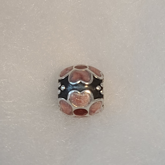 Authentic Pandora Pink Enamel Daisy Flowers Charm (Retired) - Picture 3 of 5